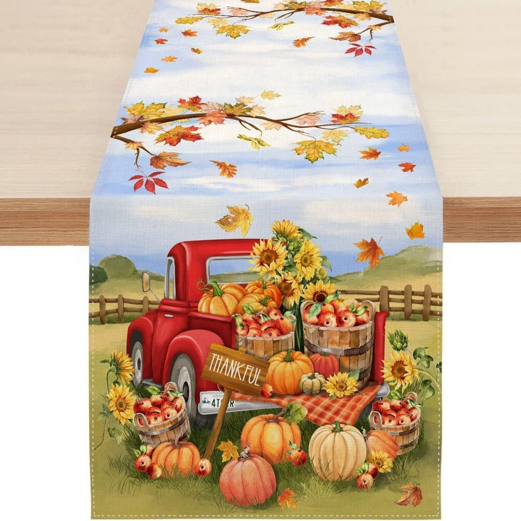 Fall table runner by Glow Ritual