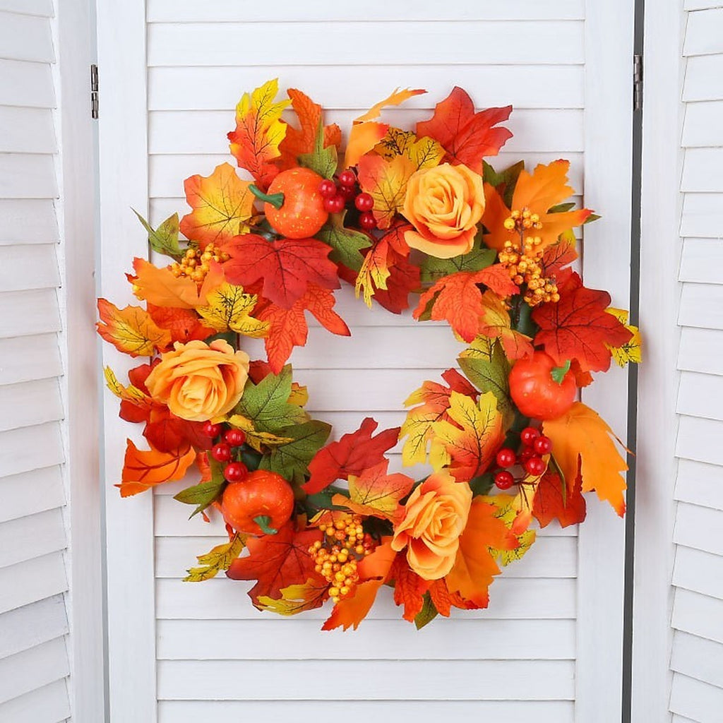 Fall maple wreath by Glow Ritual