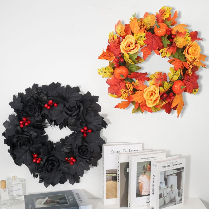 Fall maple wreath by Glow Ritual