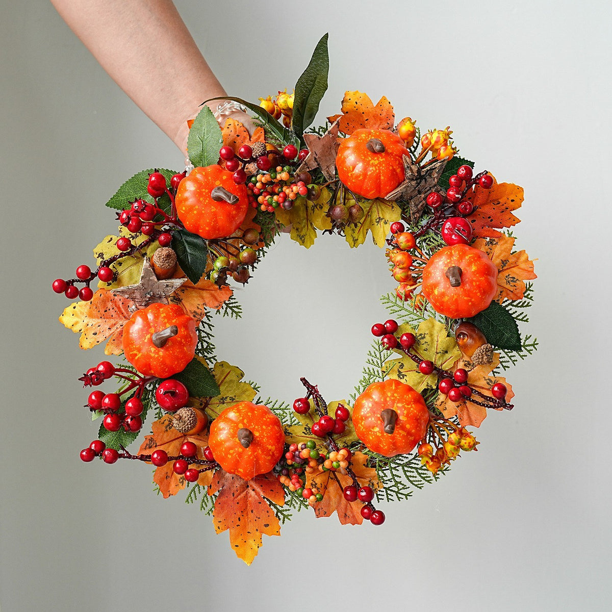 Pumpkin fall wreath by Glow Ritual
