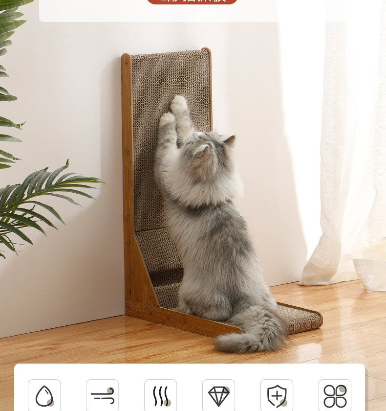 L-shaped cat scratcher by Glow Ritual