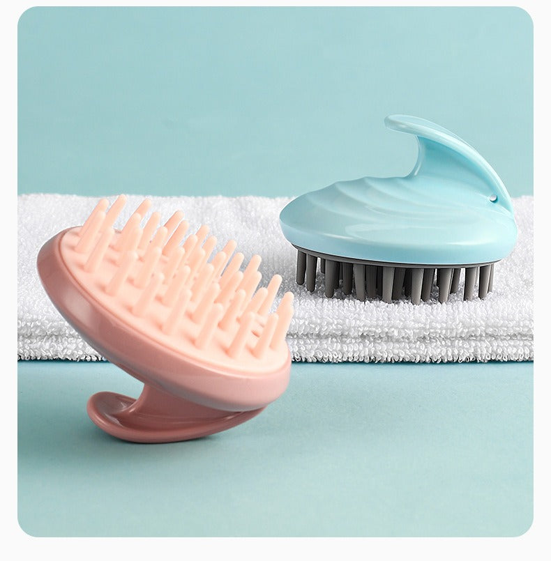 Silicone scalp scrubber shampoo brush by Glow Ritual