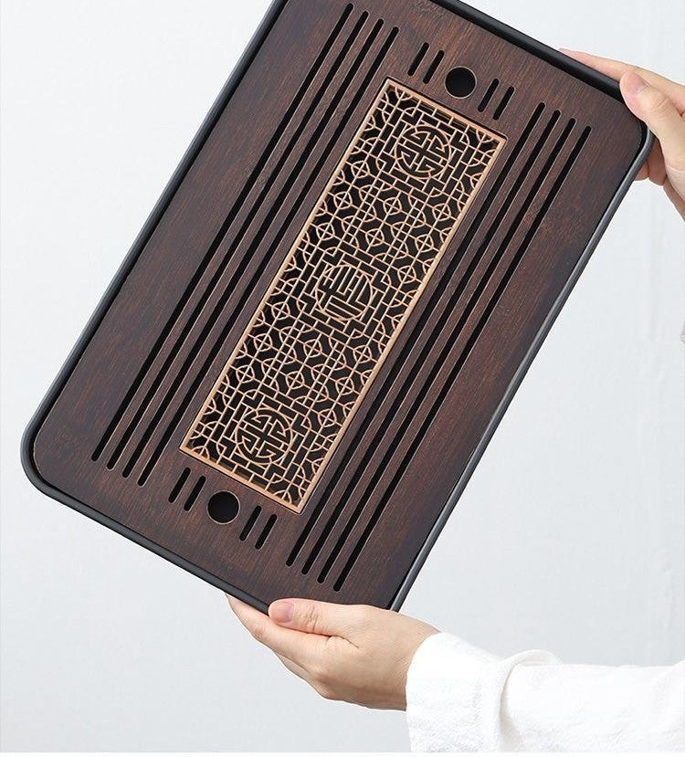 Bamboo tea tray by Glow Ritual