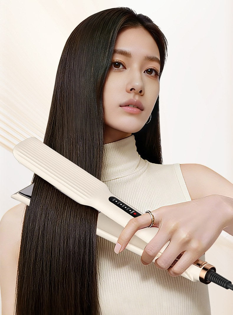 2-in-1 ceramic flat iron and curler by Glow Ritual