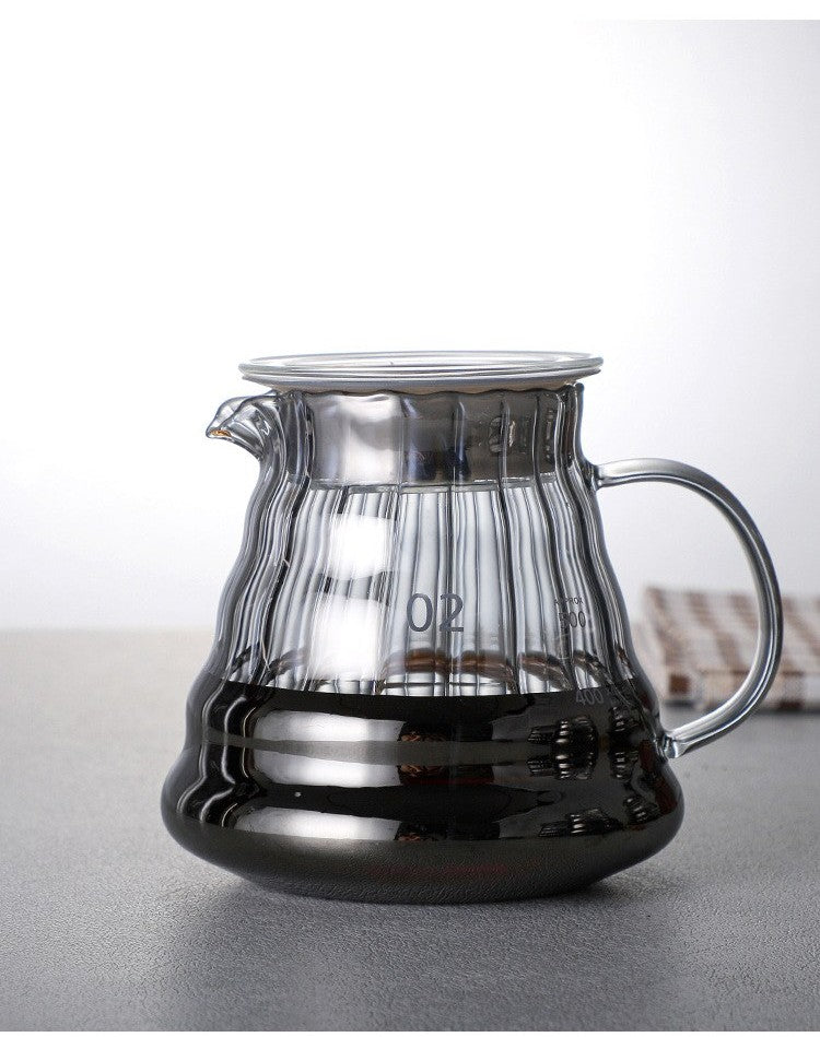 Pour-over coffee set with walnut stand by Glow Ritual