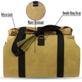 Canvas firewood carrier by Glow Ritual