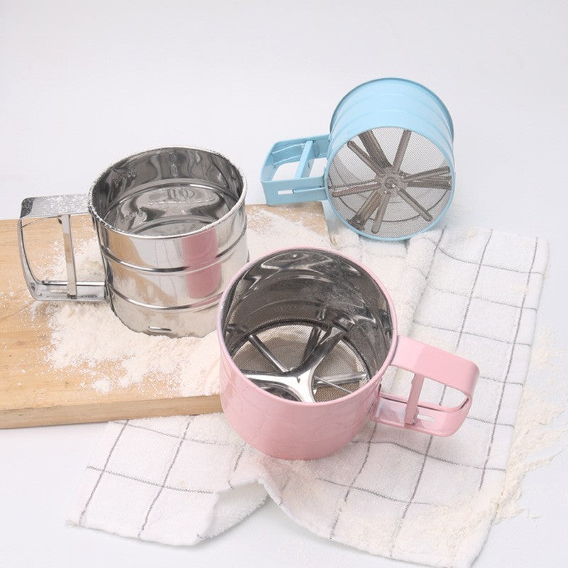Stainless steel flour sifter by Glow Ritual
