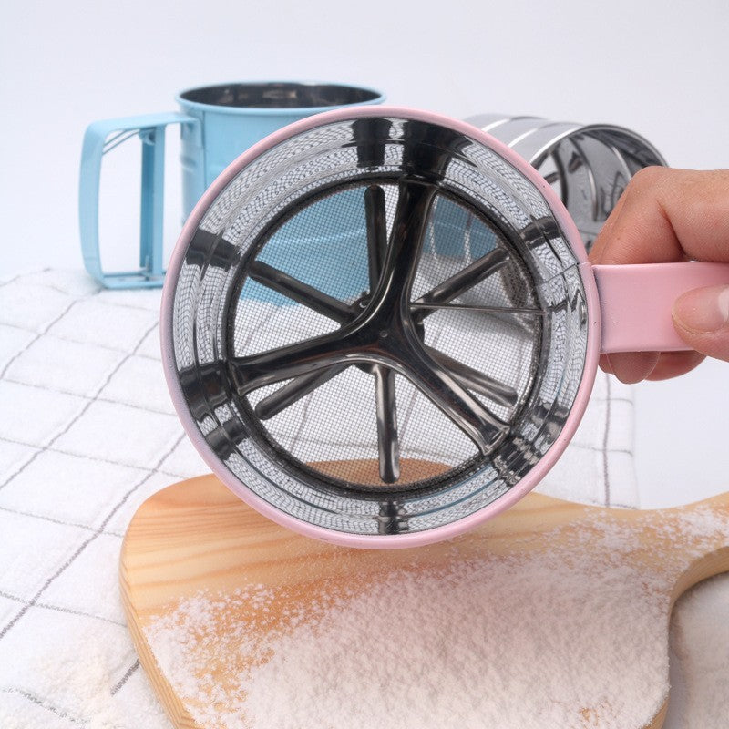 Stainless steel flour sifter by Glow Ritual