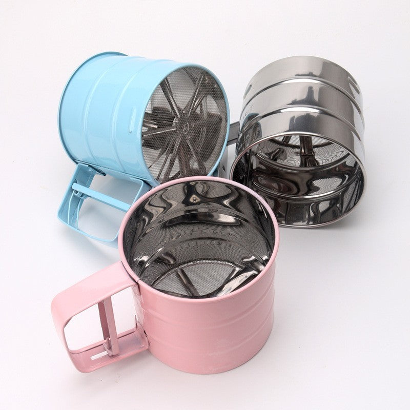 Stainless steel flour sifter by Glow Ritual