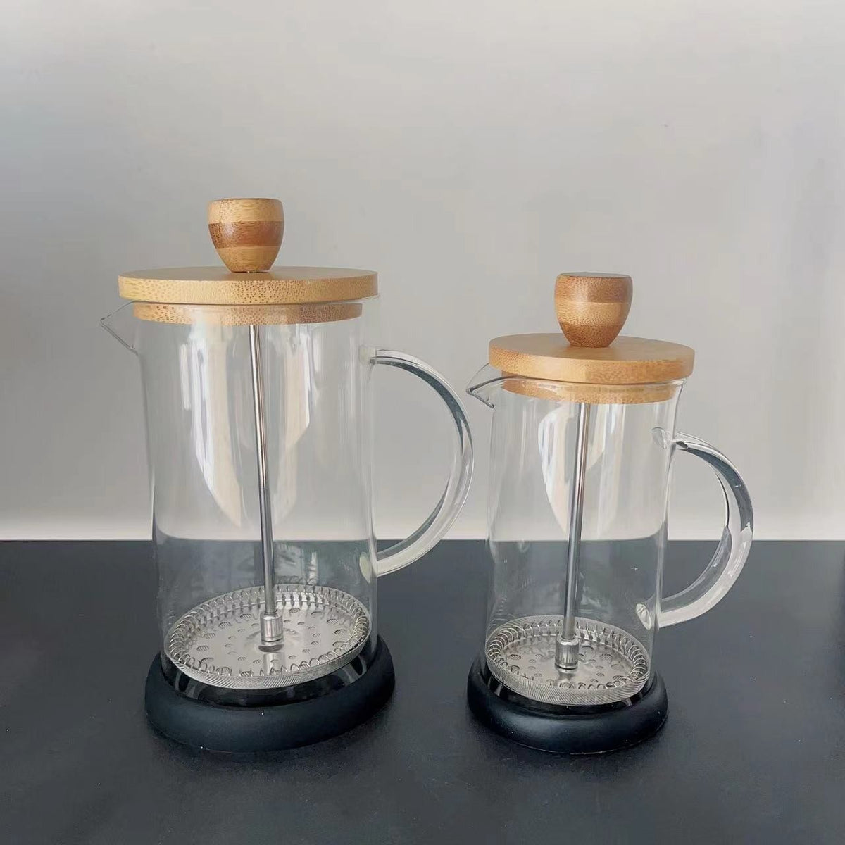 Glass French press by Glow Ritual