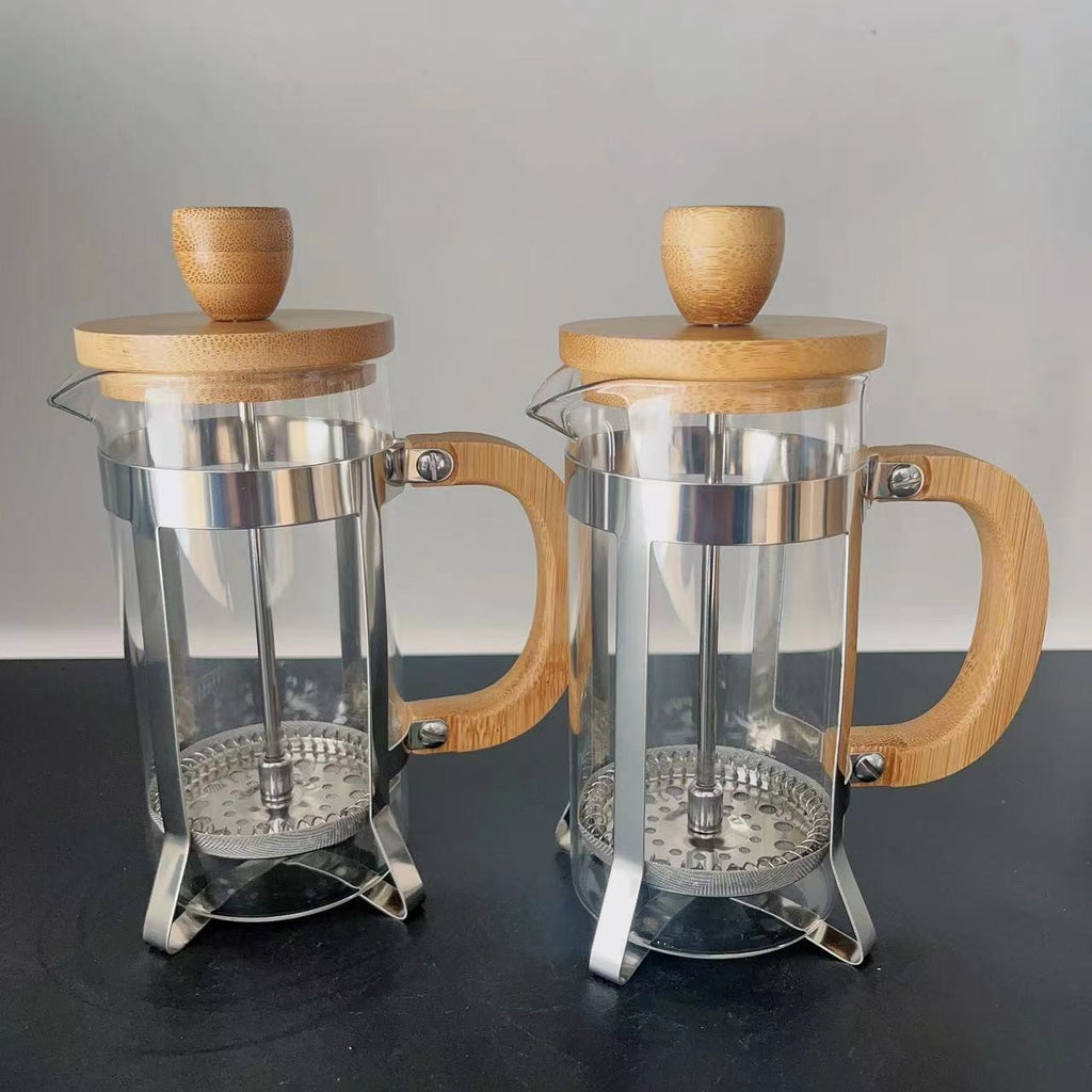 Glass French press by Glow Ritual