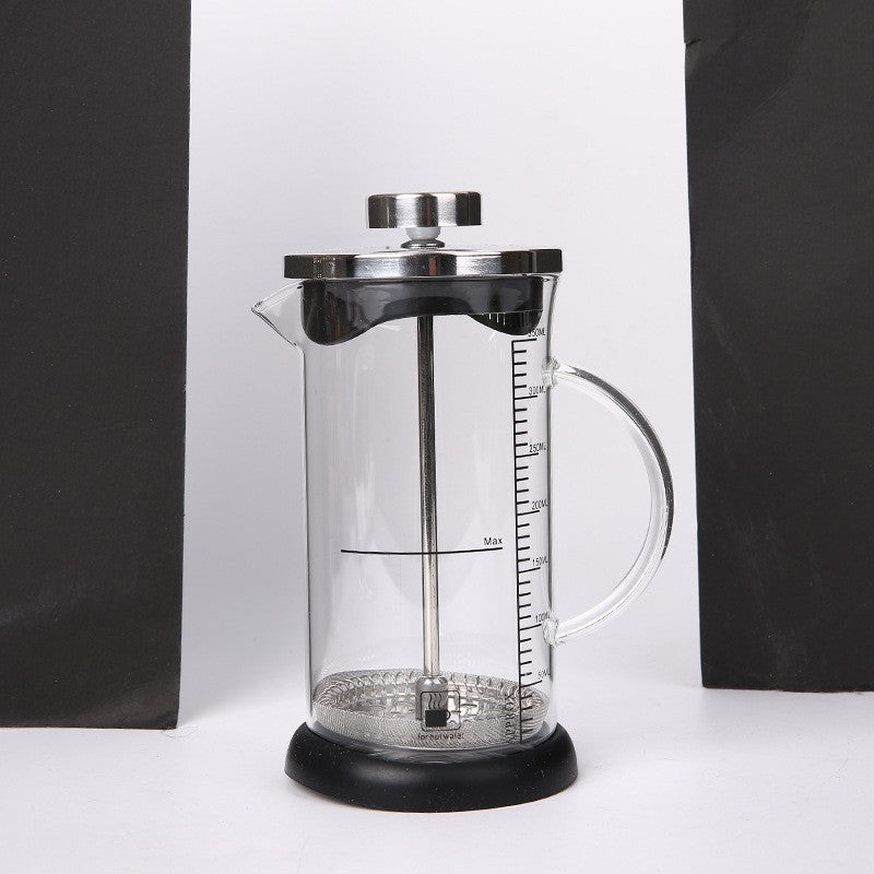 Glass French press by Glow Ritual