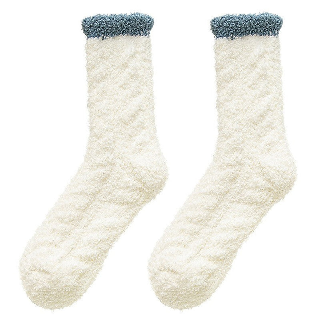 Fuzzy fleece sleep socks by Glow Ritual