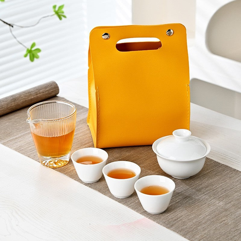 Travel gaiwan tea set by Glow Ritual