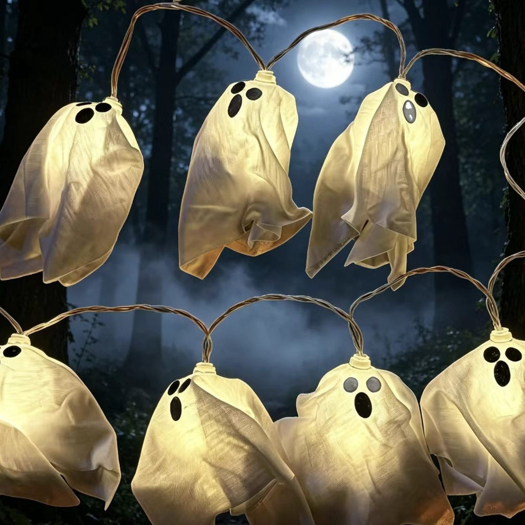 Ghost string lights by Glow Ritual