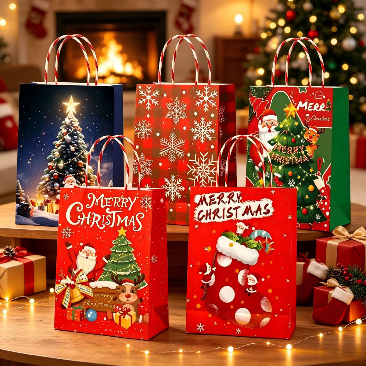 Christmas gift bags by Glow Ritual