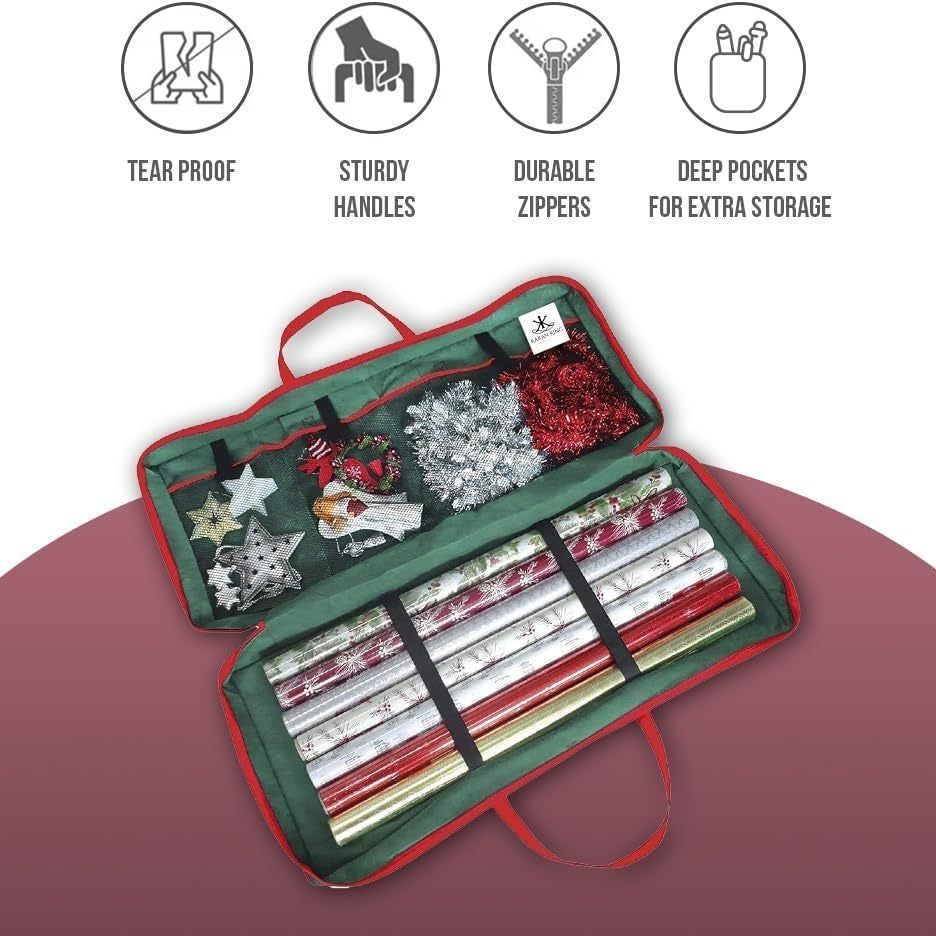 Gift wrap organizer by Glow Ritual
