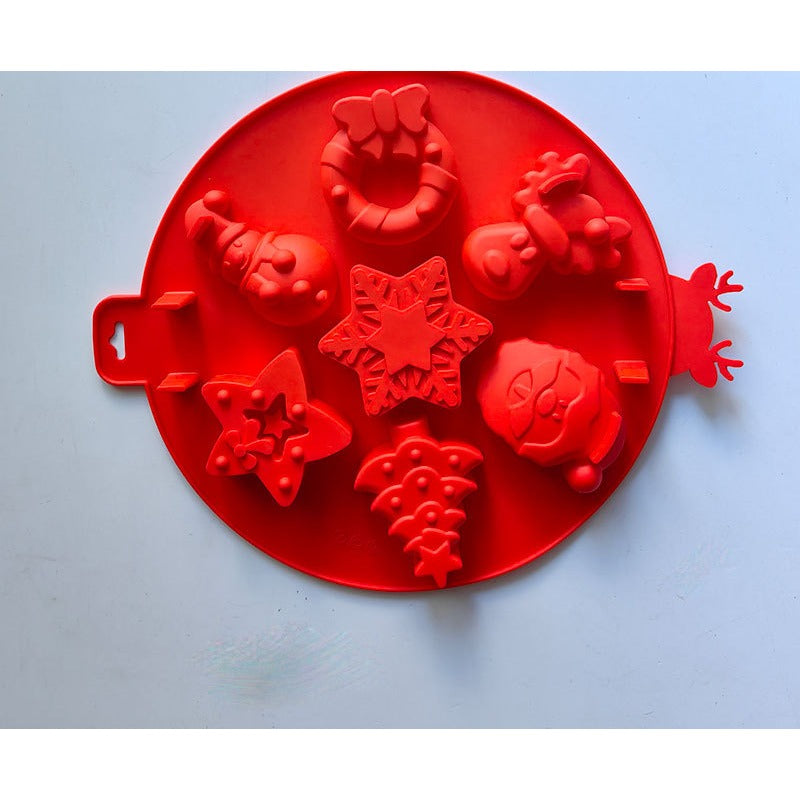 Christmas Silicone Baking Mold – Gingerbread Man, House & Tree Cake Mold