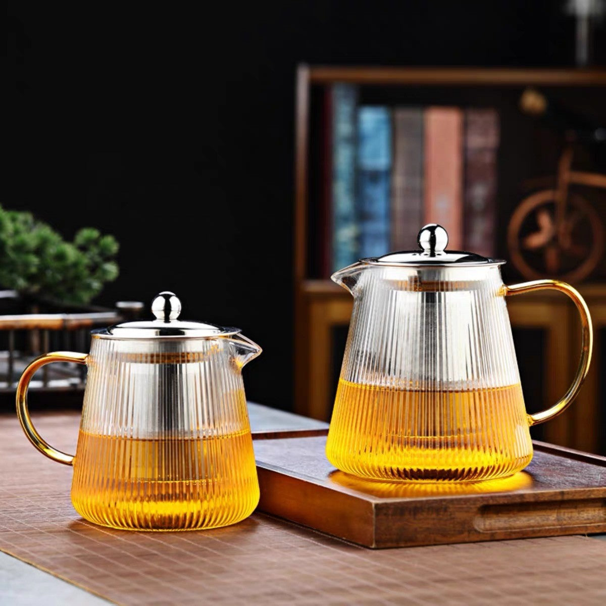 Glass teapot with infuser by Glow Ritual