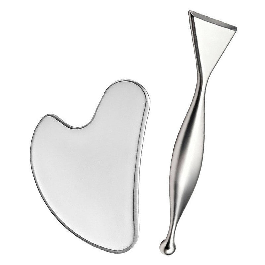 Stainless steel gua sha tool by Glow Ritual