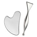 Stainless steel gua sha tool by Glow Ritual