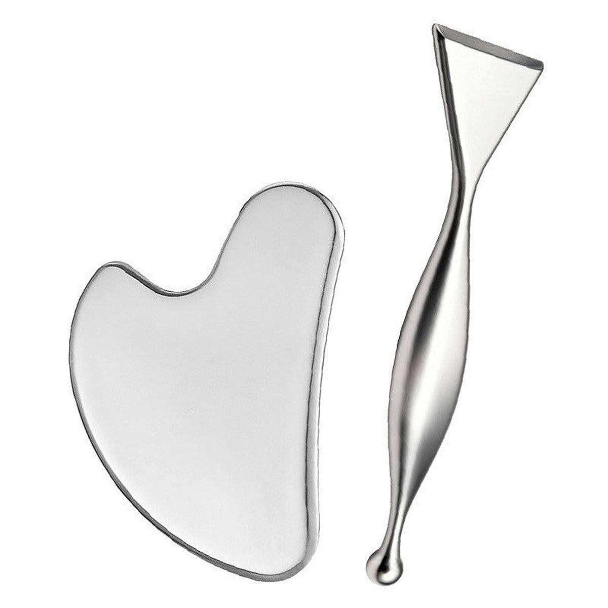 Stainless steel gua sha tool by Glow Ritual