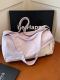 Gym duffel bag with shoe compartment by Glow Ritual