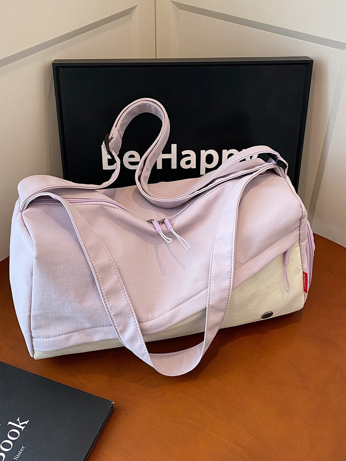Gym duffel bag with shoe compartment by Glow Ritual