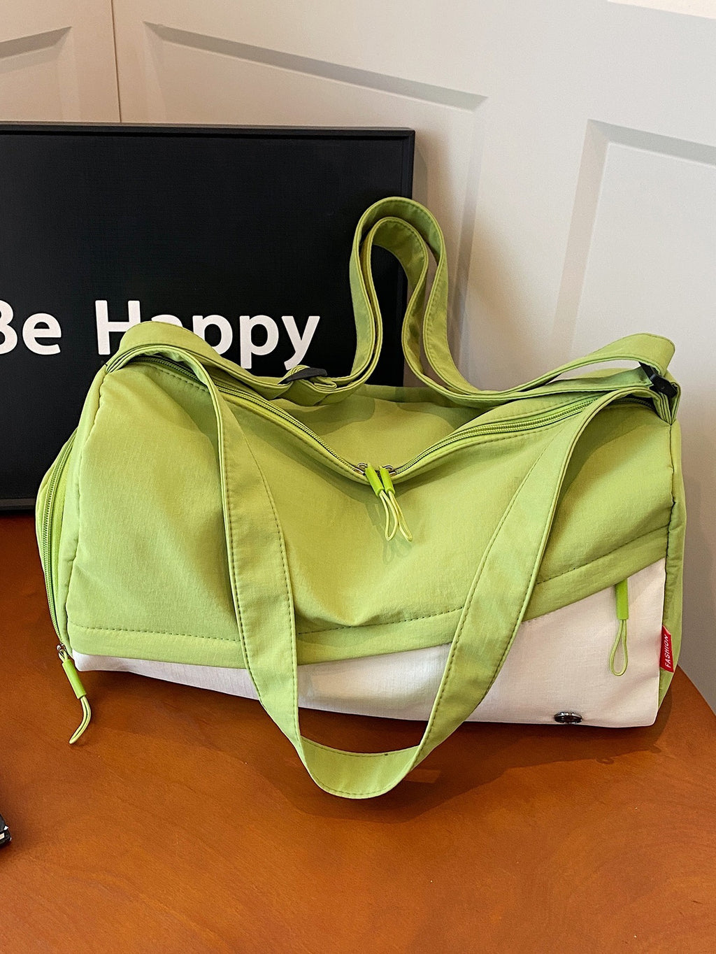 Gym duffel bag with shoe compartment by Glow Ritual
