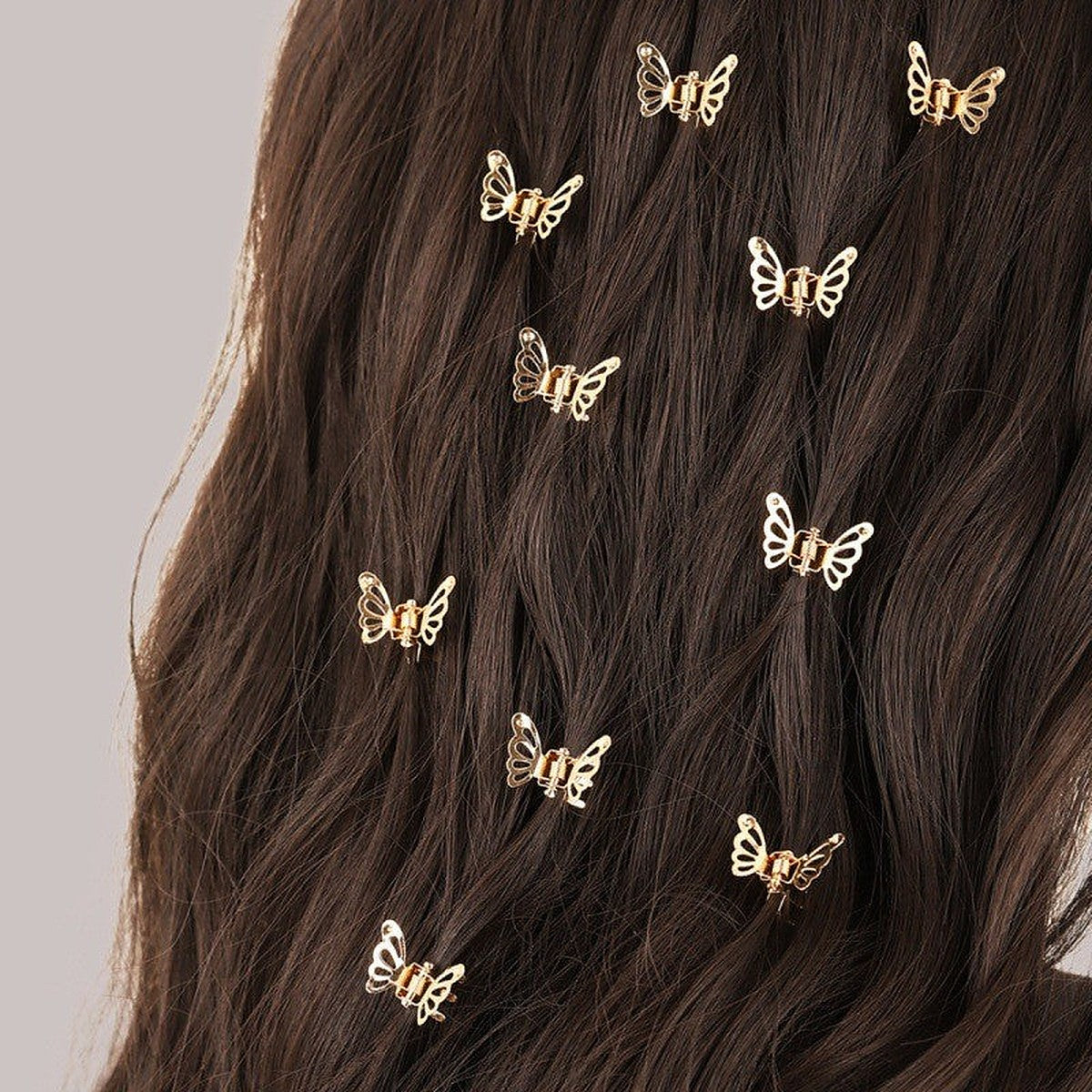 Mini butterfly hair clips by Glow Ritual
