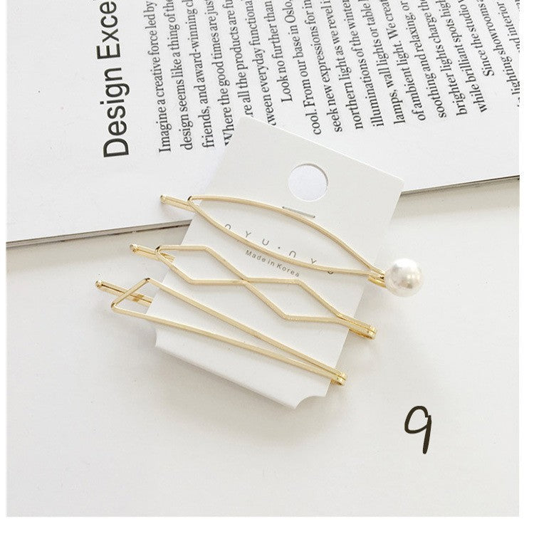 Pearl snap hair clips set by Glow Ritual