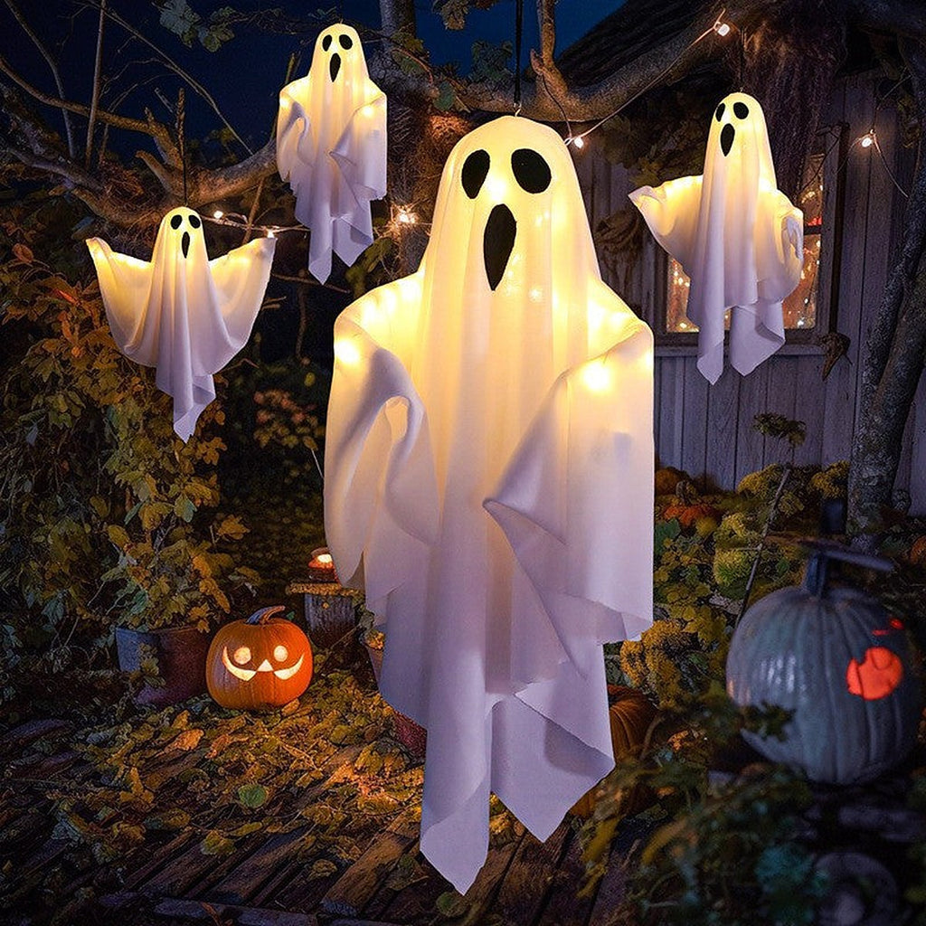 Hanging ghost light by Glow Ritual