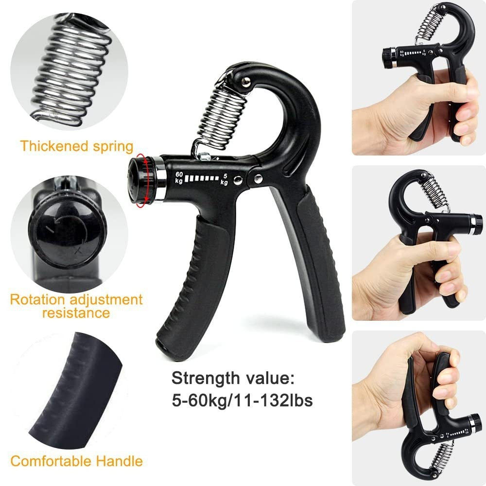 Hand grip strengthener set by Glow Ritual