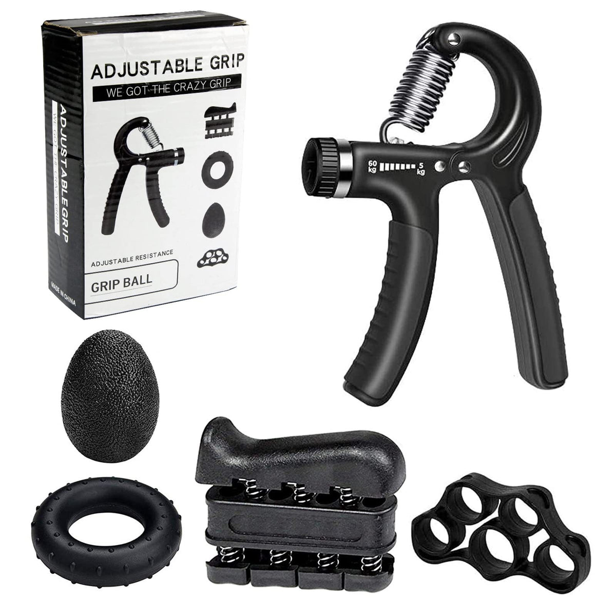 Hand grip strengthener set by Glow Ritual