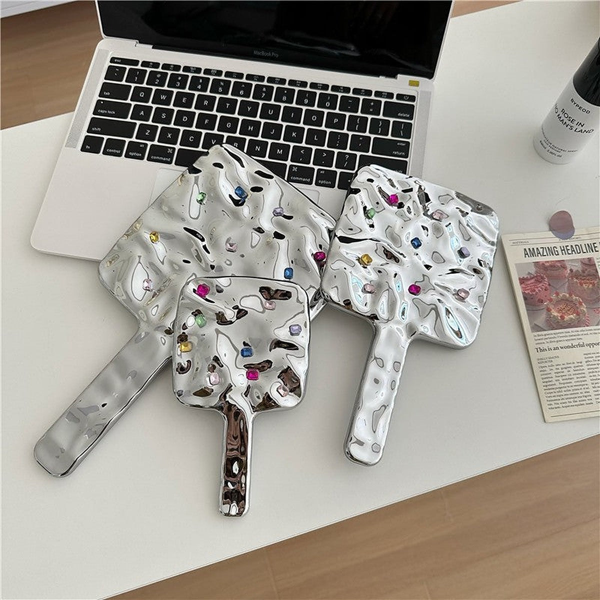 Vintage handheld vanity mirror by Glow Ritual