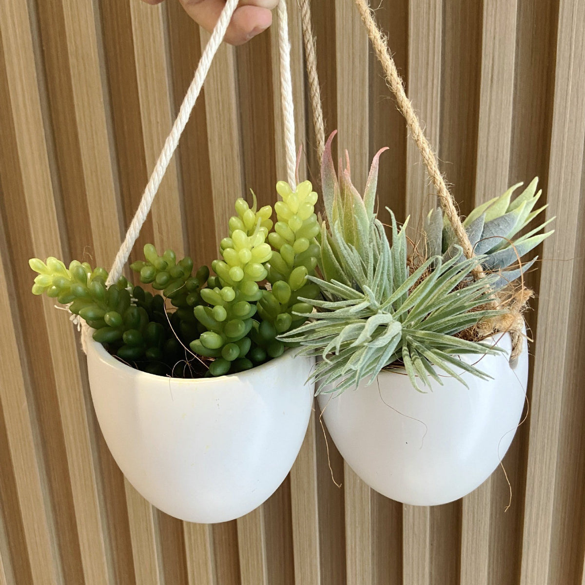 Ceramic hanging planter by Glow Ritual