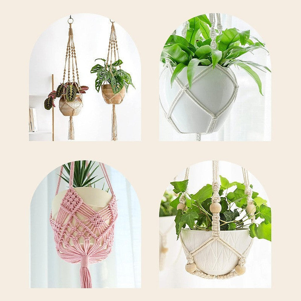 Macrame plant hangers by Glow Ritual