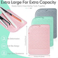 Silicone heat-resistant styling mat by Glow Ritual