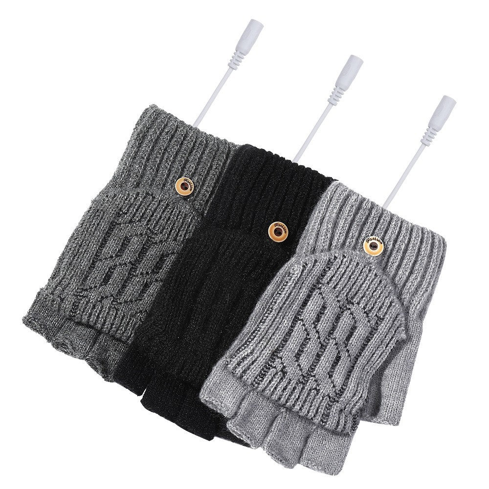 USB heated fingerless gloves by Glow Ritual
