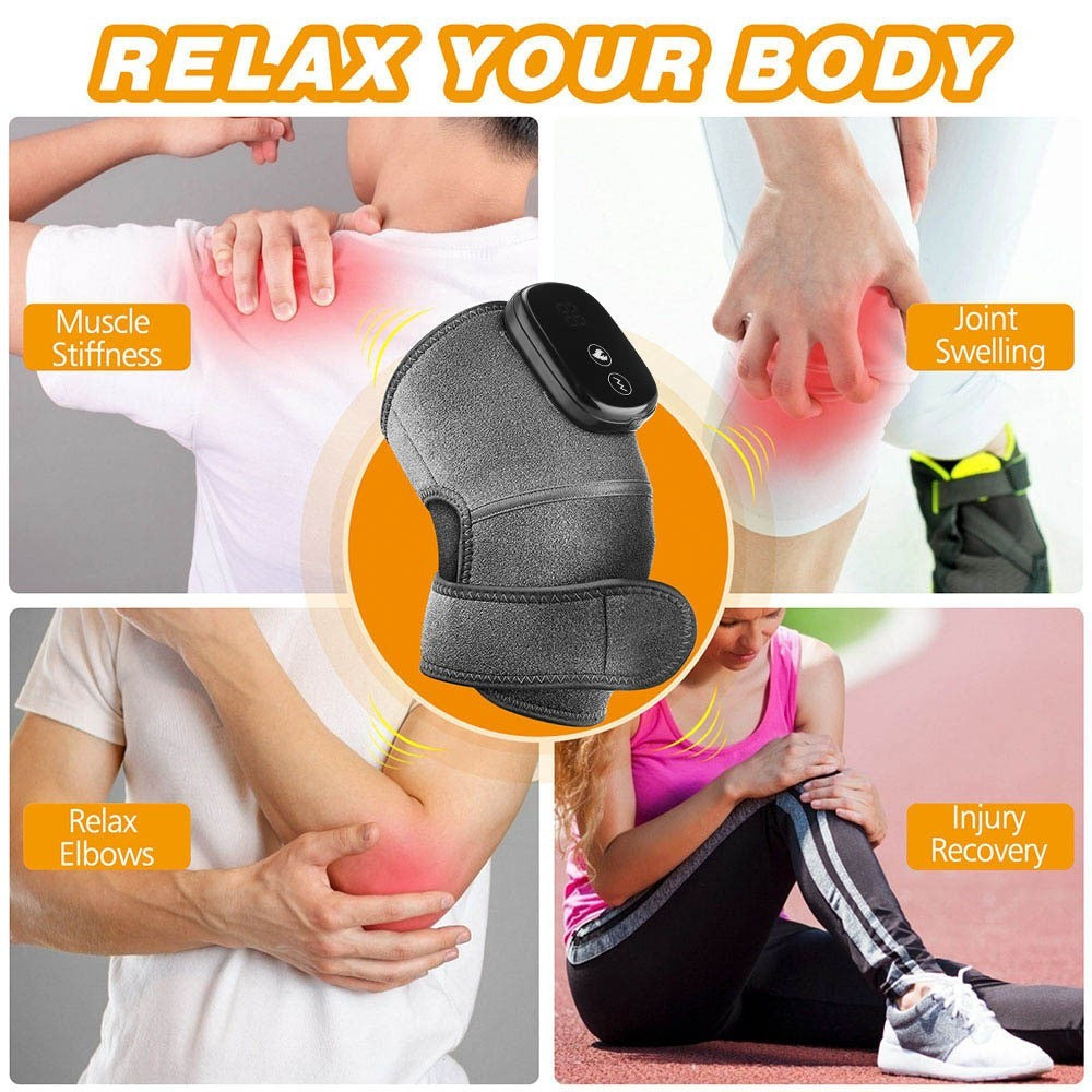 Heated vibrating knee massager by Glow Ritual