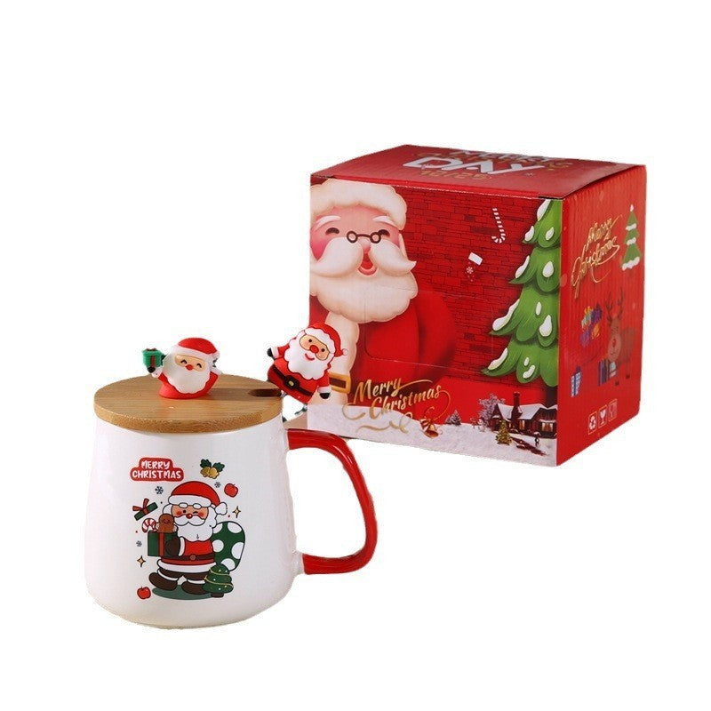 Christmas mug with lid and spoon by Glow Ritual