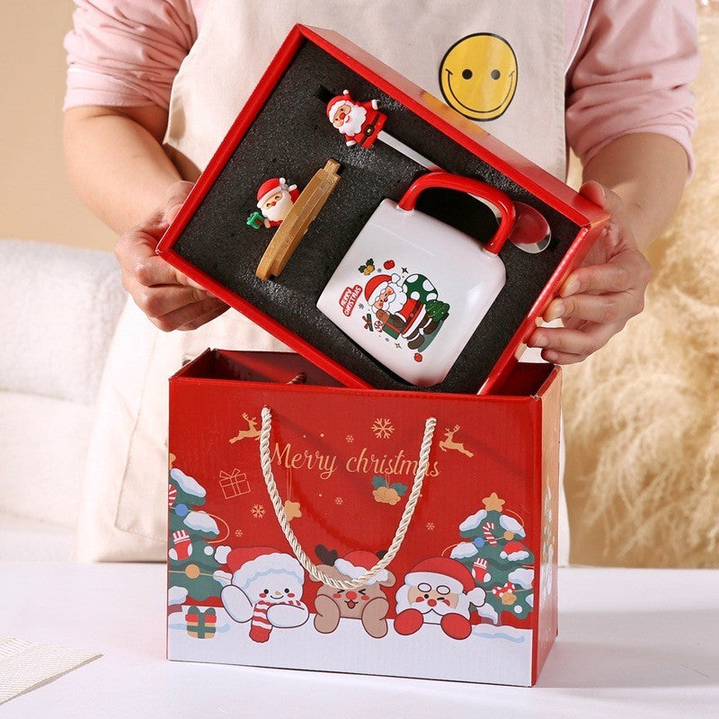 Christmas mug with lid and spoon by Glow Ritual