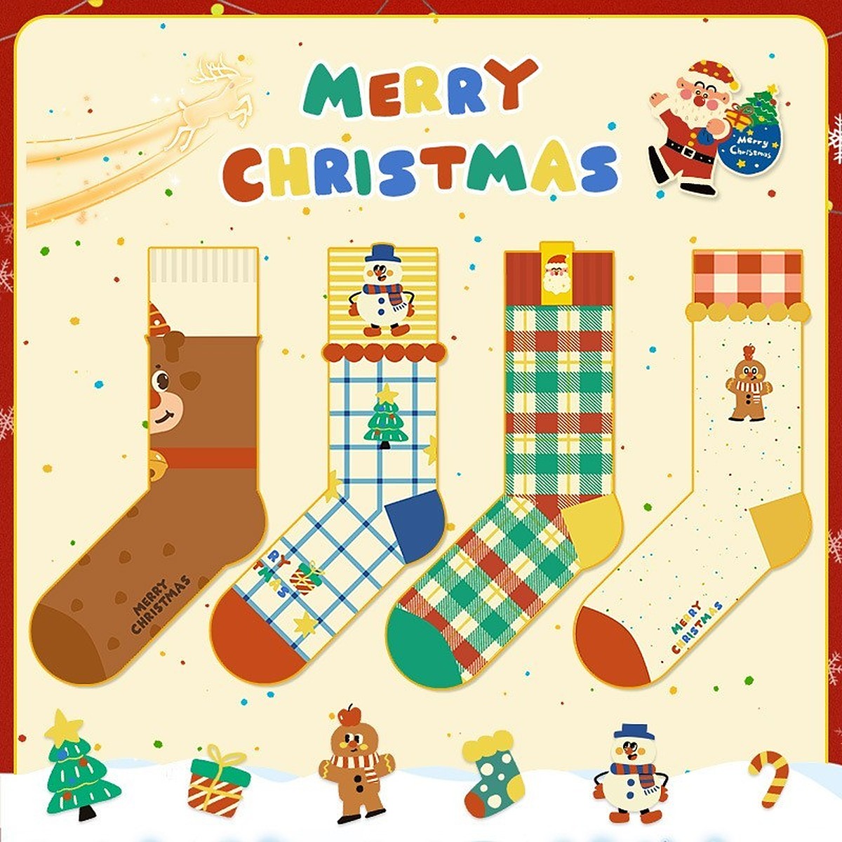 Christmas socks gift box by Glow Ritual