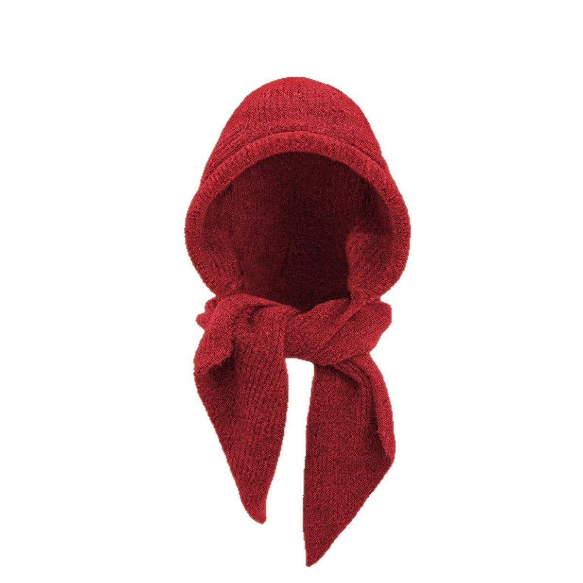 Knit hooded scarf by Glow Ritual