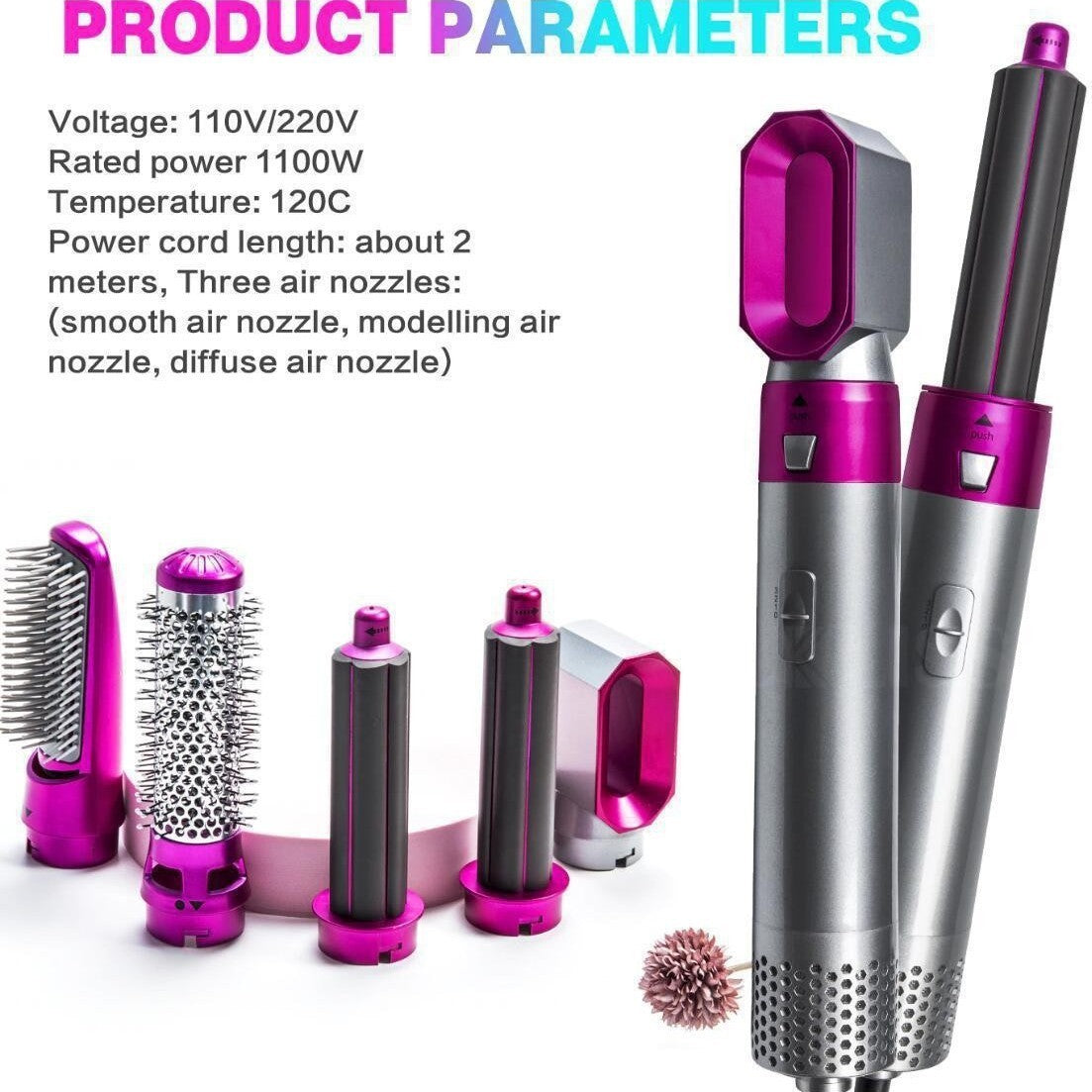 5-in-1 hot air brush styler by Glow Ritual