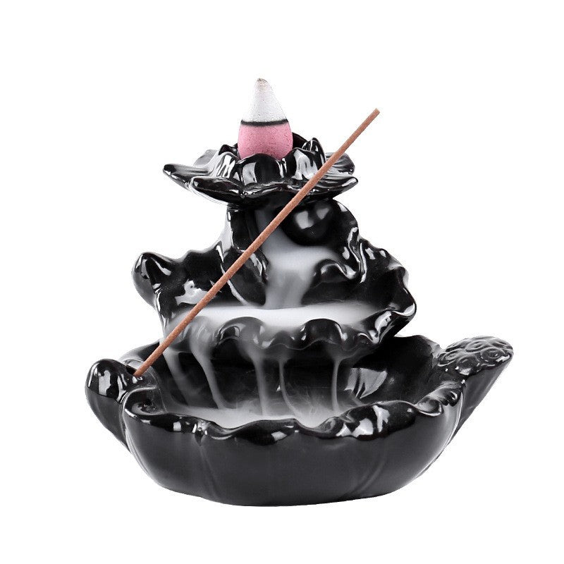 Ceramic backflow incense burner by Glow Ritual