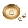 Brass incense holder with ash tray by Glow Ritual