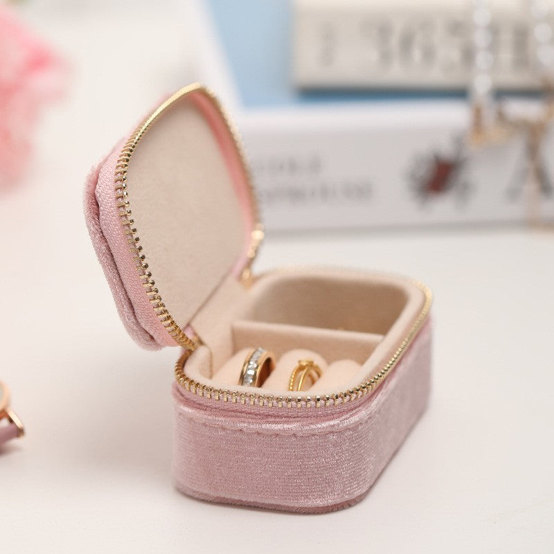 Mini velvet travel jewelry box by Glow Ritual
