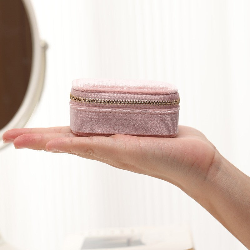 Mini velvet travel jewelry box by Glow Ritual