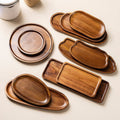 Acacia wood catchall tray by Glow Ritual